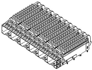 SFP+ cage 1x6